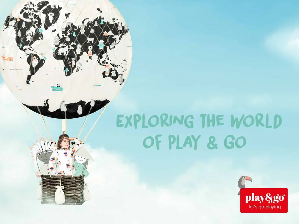 Speelkleed/Opbergzak Worldmap van Play and Go - My Little Carpet