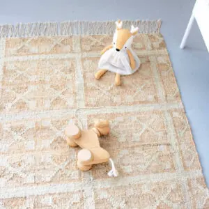 Jute vloerkleed Hana Natural van KidsDepot - My Little Carpet