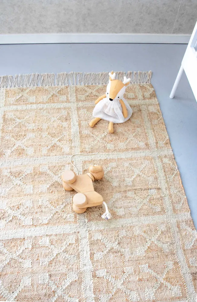 Jute vloerkleed Hana Natural van KidsDepot - My Little Carpet
