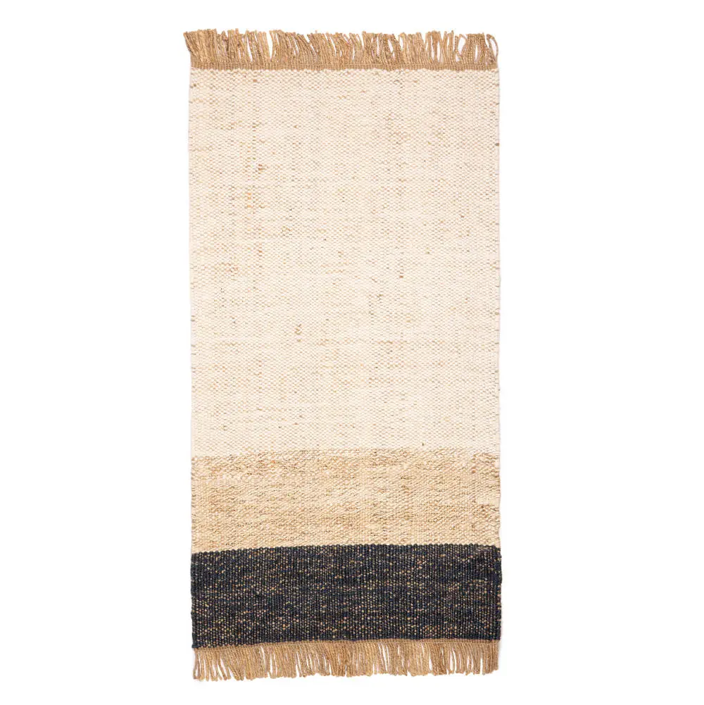Jute vloerkleed Hind Blauw van KidsDepot - My Little Carpet