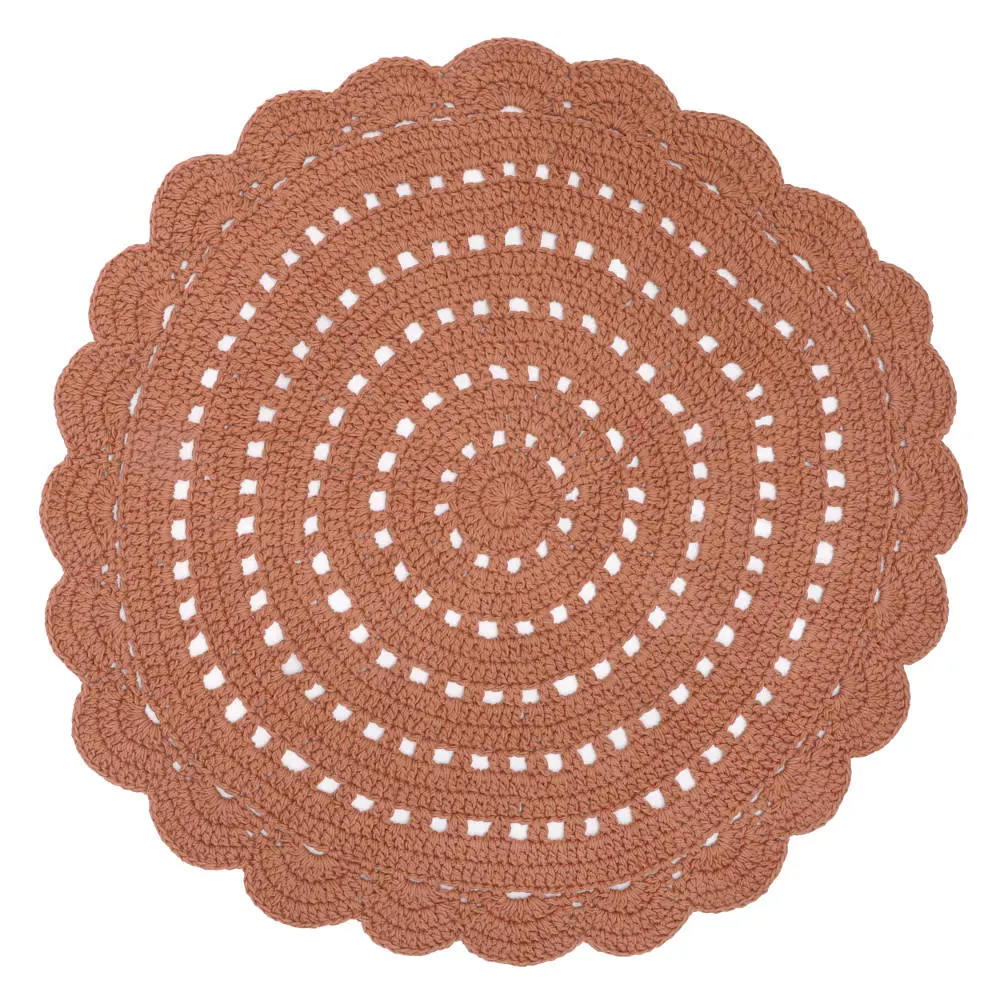Gehaakt vloerkleed Alma Amber van Nattiot - My Little Carpet