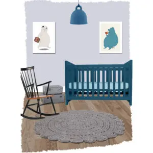 Gehaakt vloerkleed Alma Grey van Nattiot - My Little Carpet