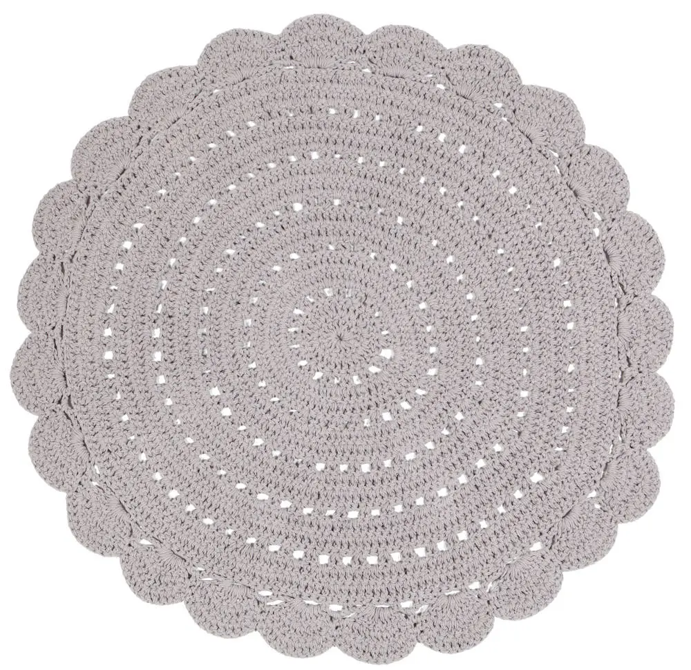 Gehaakt vloerkleed Alma Linen van Nattiot - My Little Carpet