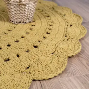 Gehaakt vloerkleed Alma Mango van Nattiot - My Little Carpet