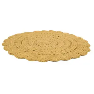 Gehaakt vloerkleed Alma Mango van Nattiot - My Little Carpet