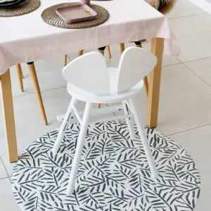 Knoeimat, Clean Wean Mat, Ocean Leaves Anchor van Toddlekind - My Little Carpet