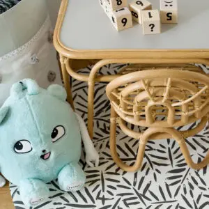 Knoeimat, Clean Wean Mat, Ocean Leaves Anchor van Toddlekind - My Little Carpet