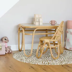 Knoeimat, Clean Wean Mat, Ocean Leaves Sand Castle van Toddlekind - My Little Carpet