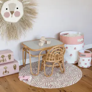 Knoeimat, Clean Wean Mat, Ocean Leaves Sea Shell van Toddlekind - My Little Carpet