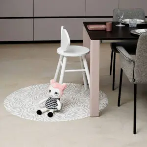 Knoeimat, Clean Wean Mat, Ocean Leaves Stone van Toddlekind - My Little Carpet