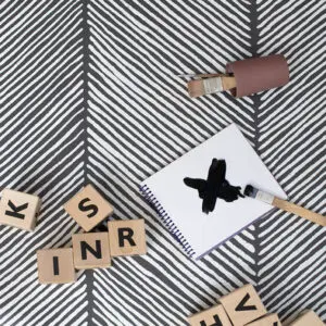 Knoeimat, Clean Wean Mat, Sandy Lines Anchor van Toddlekind - My Little Carpet