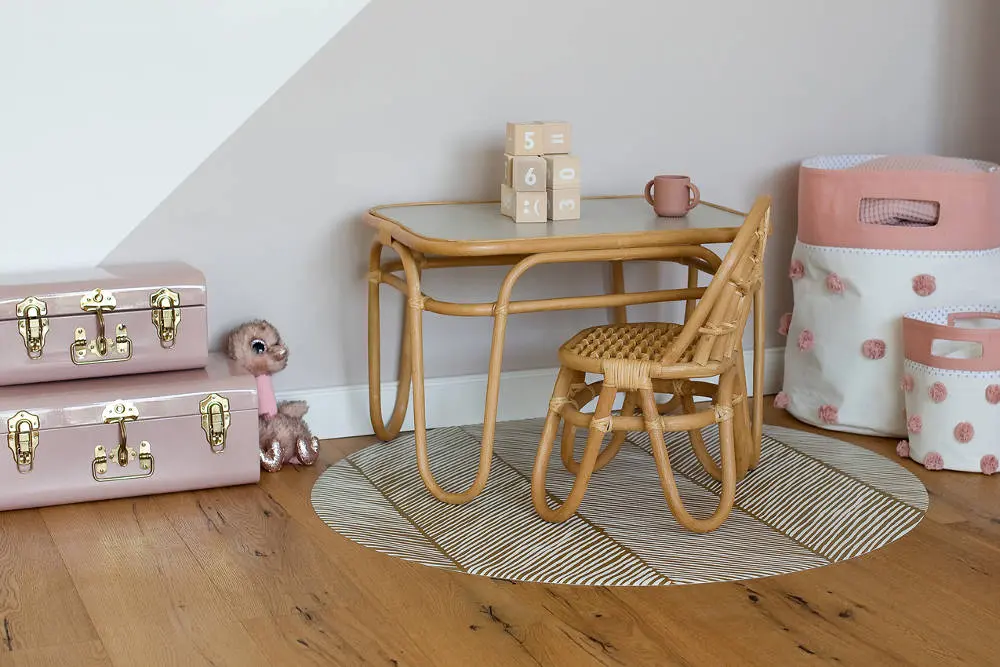 Knoeimat, Clean Wean Mat, Sandy Lines Sand Castle van Toddlekind - My Little Carpet