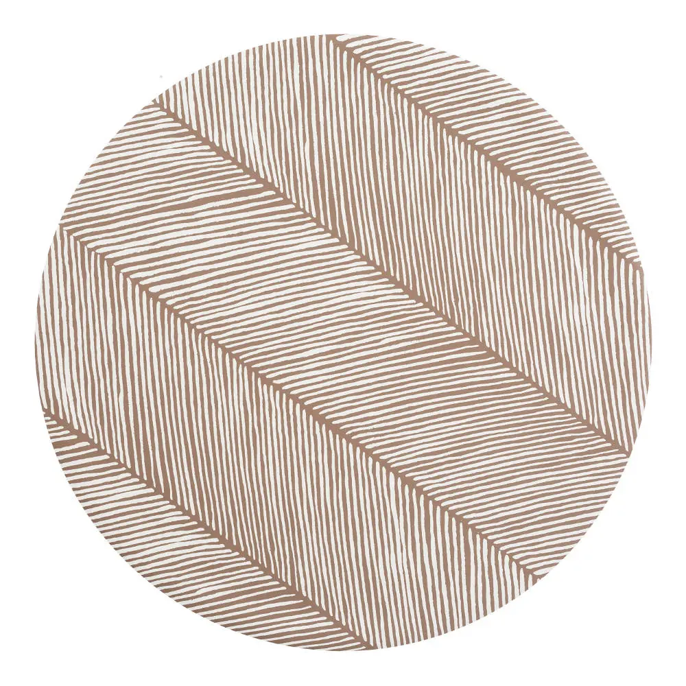 Knoeimat, Clean Wean Mat, Sandy Lines Tan van Toddlekind - My Little Carpet