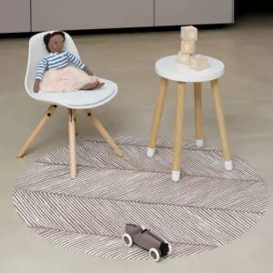 Knoeimat, Clean Wean Mat, Sandy Lines Tan van Toddlekind - My Little Carpet