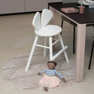 Knoeimat, Clean Wean Mat, Sandy Lines Tan van Toddlekind - My Little Carpet