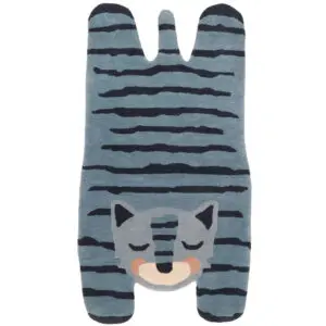 Wollen Vloerkleed Blue Tiger van Nattiot - My Little Carpet