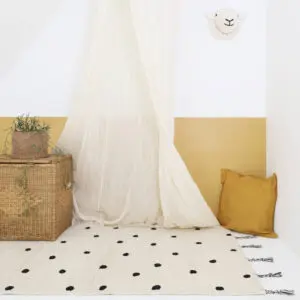 Vloerkleed Dots Black van Nattiot - My Little Carpet