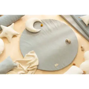 Speelkleed Full Moon Willow Soft Blue van Nobodinoz - My Little Carpet