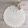 Gehaakt vloerkleed Alma Ecru van Nattiot - My Little Carpet