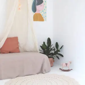 Gehaakt vloerkleed Alma Ecru van Nattiot - My Little Carpet