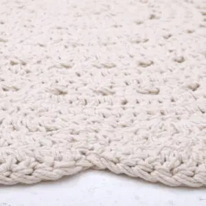Gehaakt vloerkleed Alma Ecru van Nattiot - My Little Carpet