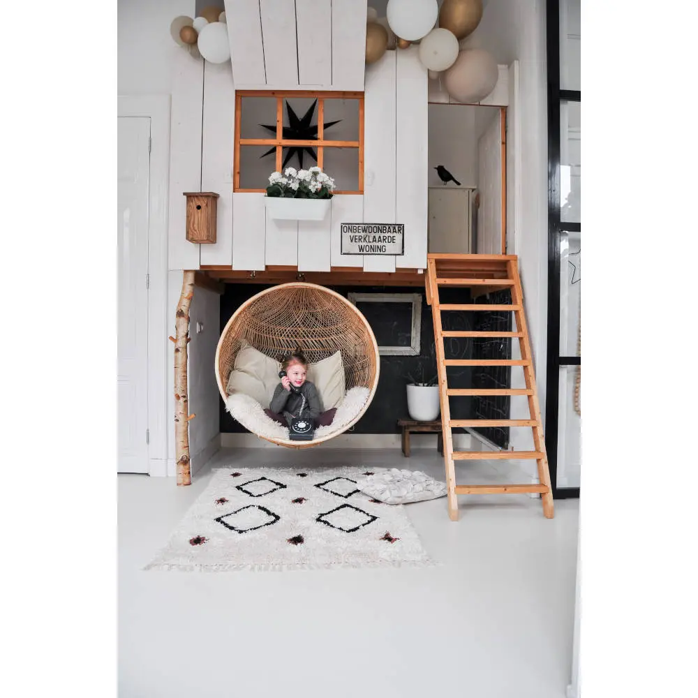 Vloerkleed Jet Black van Tapis Petit - My Little Carpet