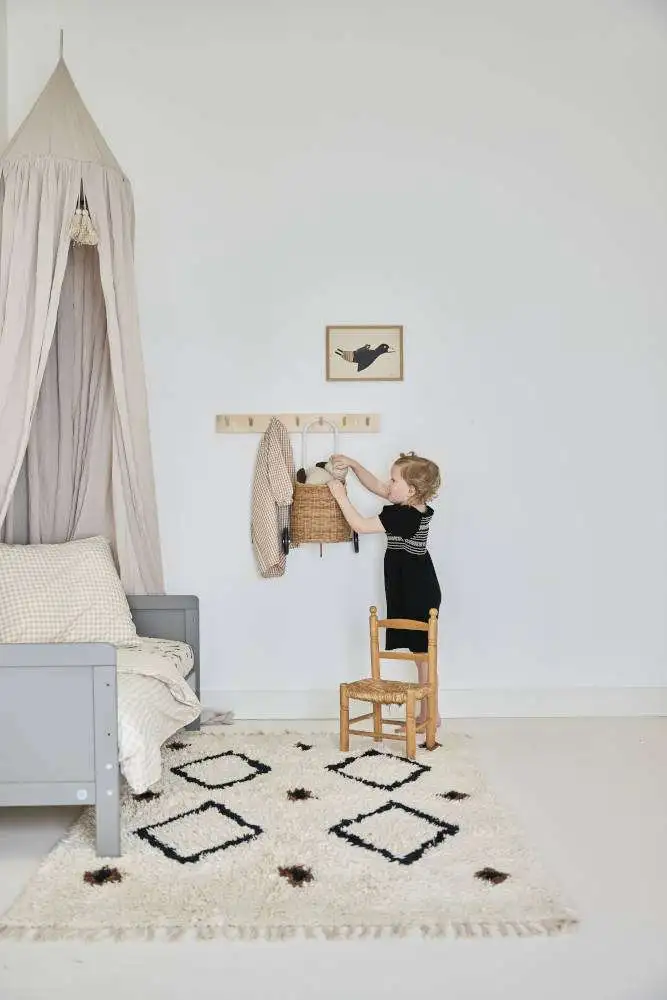 Vloerkleed Jet Black van Tapis Petit - My Little Carpet