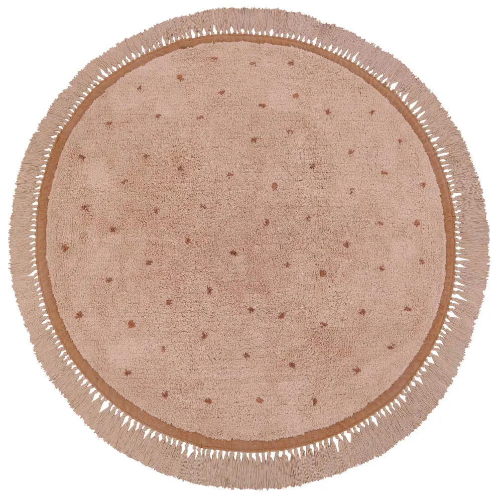 Vloerkleed Juul Dot Pink van Tapis Petit - My Little Carpet