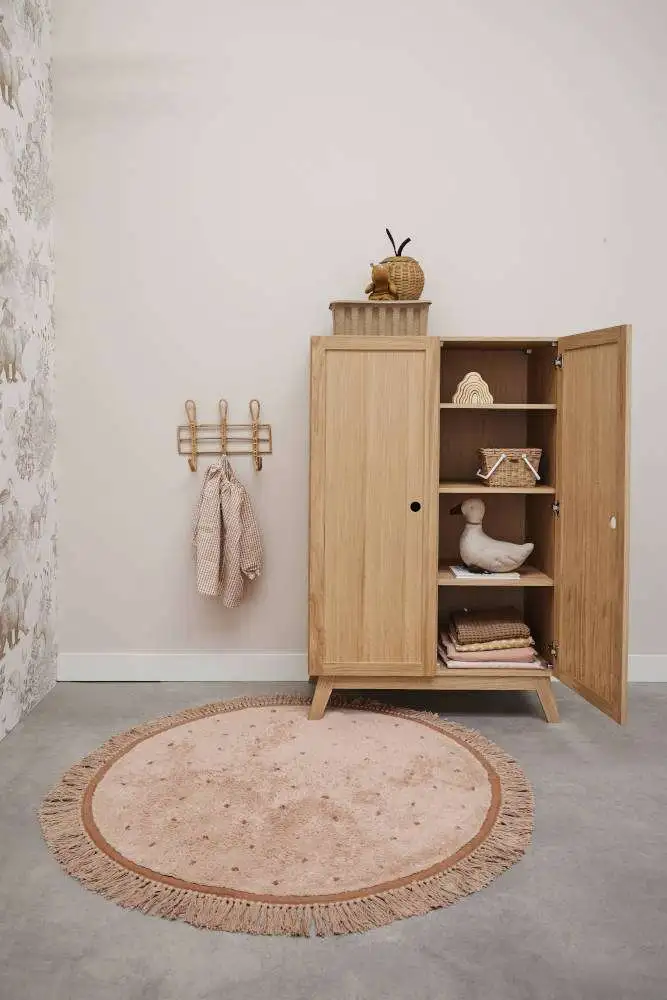 Vloerkleed Juul Dot Pink van Tapis Petit - My Little Carpet
