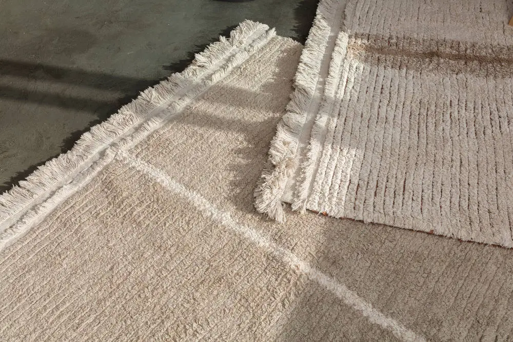 Vloerkleed Reversible Duette Sage van Lorena Canals - My Little Carpet