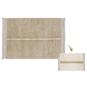 Vloerkleed Reversible Duette Sage van Lorena Canals - My Little Carpet