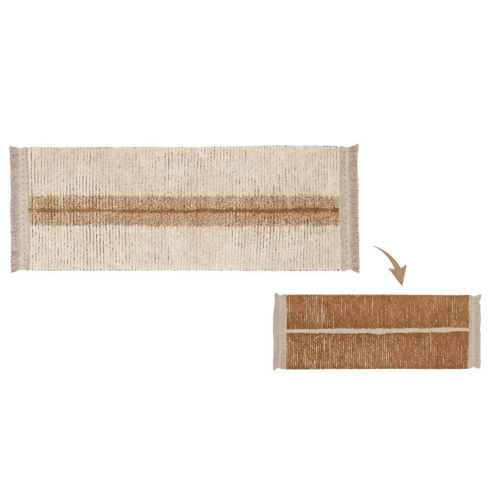 Vloerkleed Reversible Duette Sage van Lorena Canals - My Little Carpet