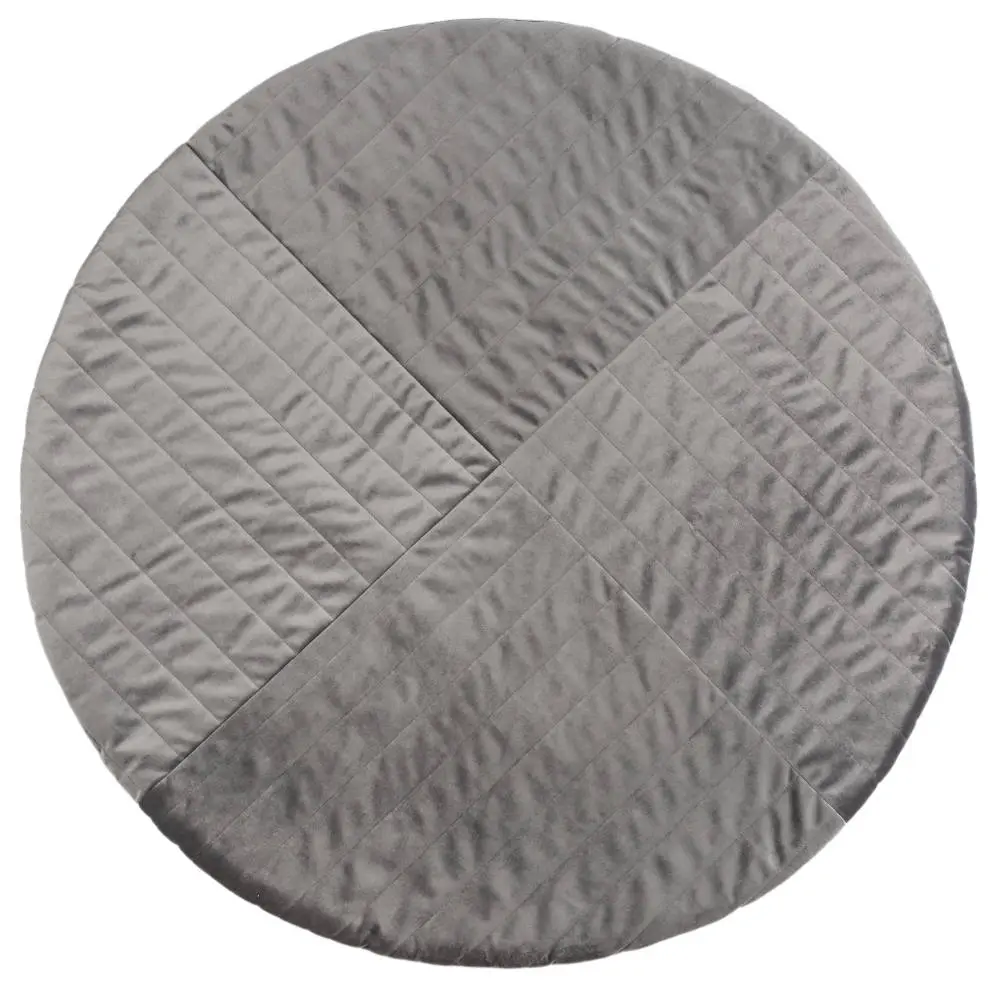 Speelkleed Kilimanjaro Velvet Slate Grey van Nobodinoz - My Little Carpet