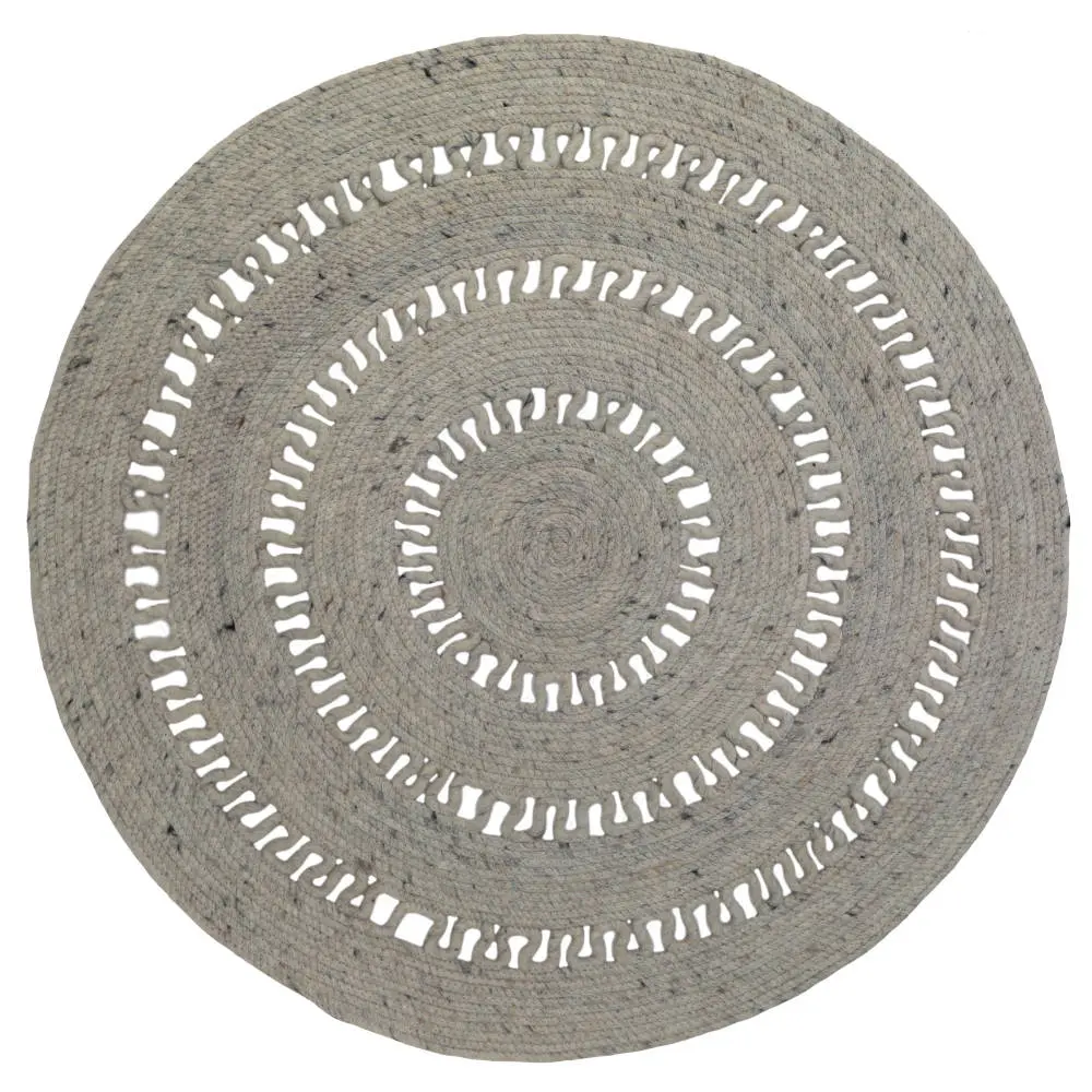 Vilten vloerkleed Bibek Grey van Nattiot - My Little Carpet