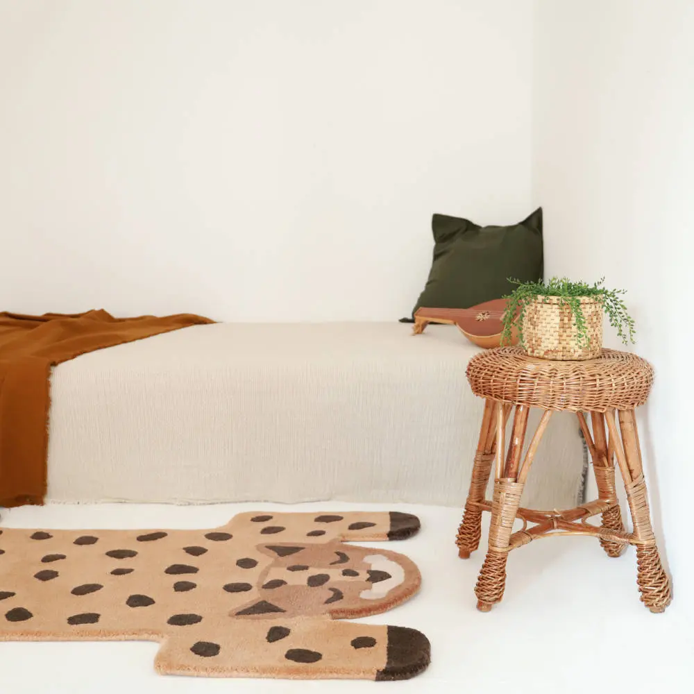 Wollen Vloerkleed Leopard Kumako van Nattiot - My Little Carpet