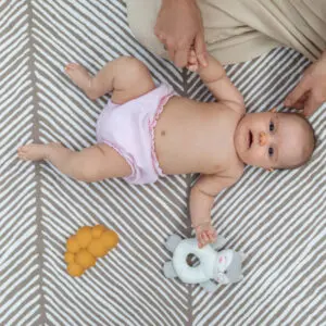 Waterdicht Speelkleed Tan 120 x 120 cm met handige draagtas van Toddlekind - My Little Carpet