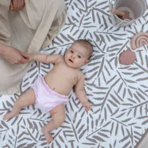 Waterdicht Speelkleed Tan 120 x 120 cm met handige draagtas van Toddlekind - My Little Carpet