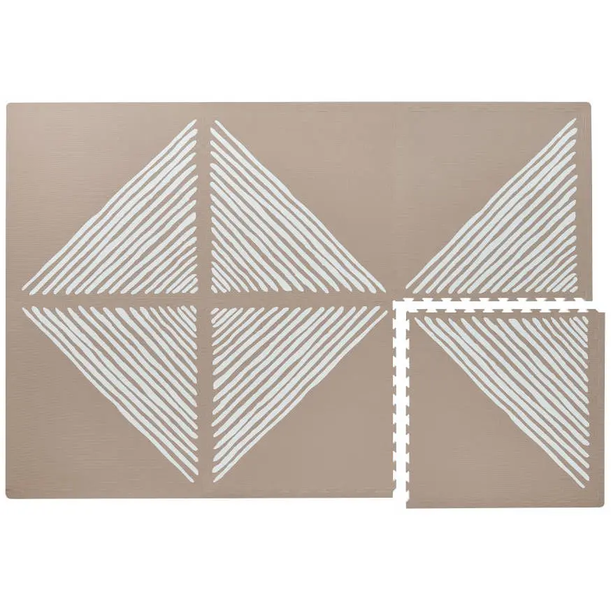 Speelmat Tan, Sandy Lines van Toddlekind - My Little Carpet