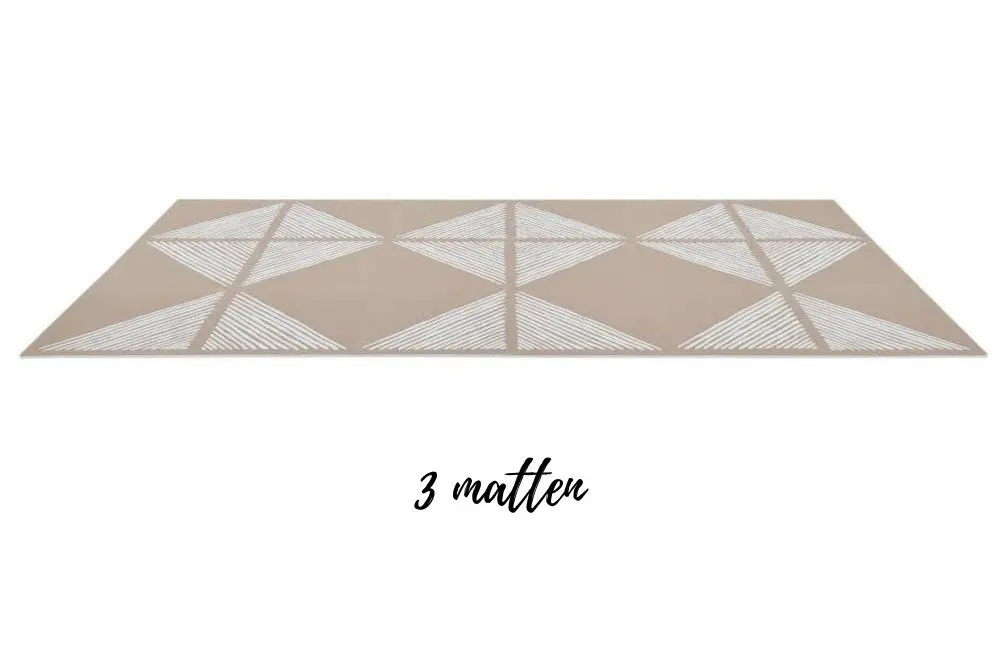 Speelmat Tan, Sandy Lines van Toddlekind - My Little Carpet