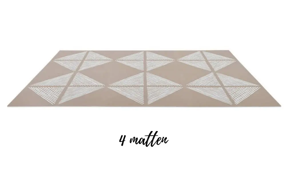 Speelmat Tan, Sandy Lines van Toddlekind - My Little Carpet
