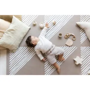 Speelmat Tan, Sandy Lines van Toddlekind - My Little Carpet