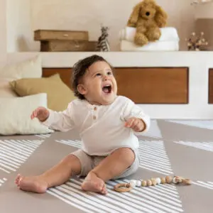Speelmat Tan, Sandy Lines van Toddlekind - My Little Carpet