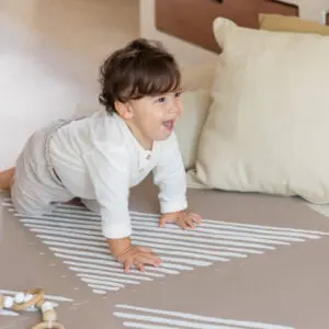 Speelmat Tan, Sandy Lines van Toddlekind - My Little Carpet
