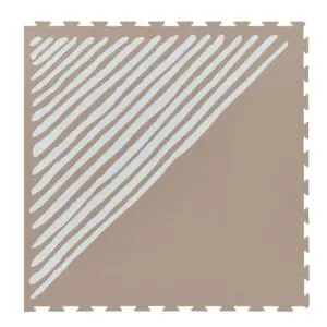 Speelmat Tan, Sandy Lines van Toddlekind - My Little Carpet