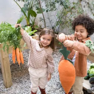Gebreid Kussen Cathy the Carrot – My Little Carpet