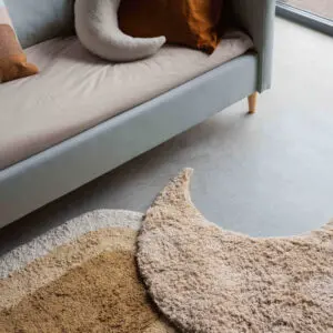 Vloerkleed Otis Bruin Ovaal van KidsDepot - My Little Carpet