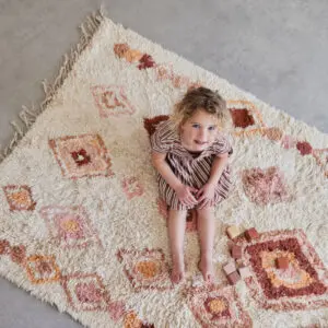 Vloerkleed Inez Pink van Tapis Petit - My Little Carpet