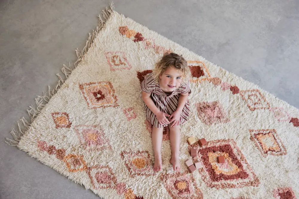 Vloerkleed Inez Pink van Tapis Petit - My Little Carpet