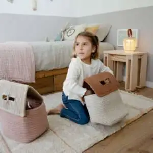 Opbergmand Huis Toffee – My Little Carpet