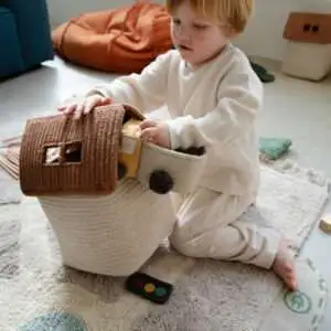 Opbergmand Huis Toffee – My Little Carpet